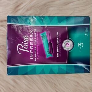 Brand New POISE IMPRESSA BLADDER SUPPORTS-21 CT.